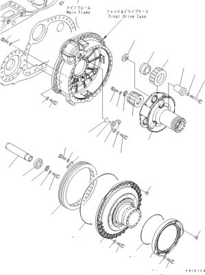 17M-27-00350 17M-27-00530 17M-27-00540 For Komatsu Bulldozer D275A-5D Travel Assembly Final Drive Travel Motor Original