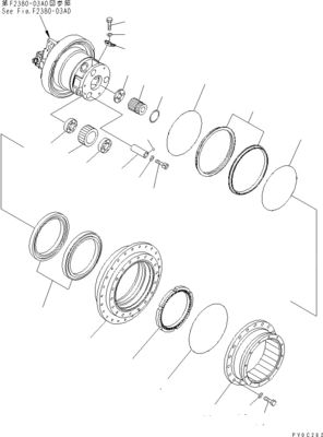 11Y-27-40101 11Y-27-40102 Excavator Final Drive For Komatsu Bulldozer D37EX-23 D37PX-23
