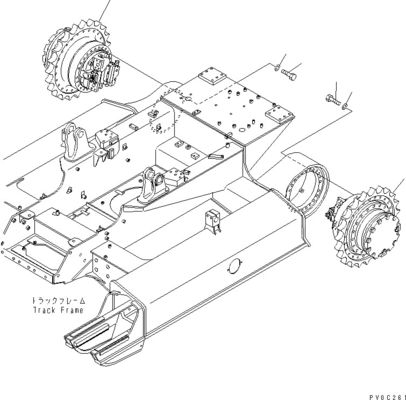 11Y-27-40101 11Y-27-40102 Excavator Final Drive For Komatsu Bulldozer D37EX-23 D37PX-23