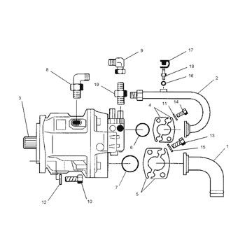 1342947 134-2947 CA1342947 10R0857 For CAT TH103 Telehandler Hydraulic Main Pump Piston Pump PUMP ASSY PUMP GP-PISTON Aftermarket High quality Original