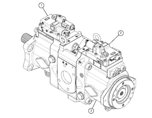 TQ 330 GC Bagger Haupthydraulikpumpe 5511122 5511136 5511121 K7V160