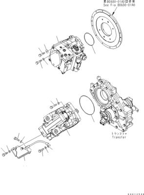Für Komatsu WA100-5 Hydraulische HST Kolbenpumpe