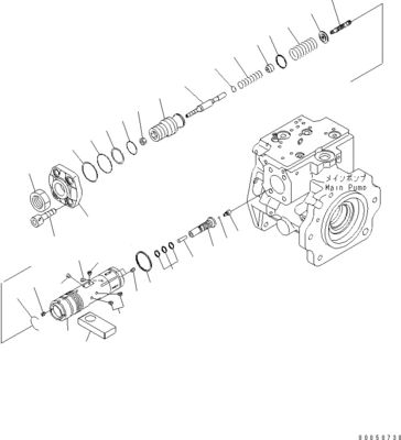708-1L-00710 708-1L-01710 708-1L-04230 für Lader Komatsu Wa450-6 Wa470-6 Wa480-6 Hydraulische Hauptkolbenpumpe