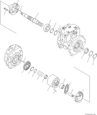 708-1L-00710 708-1L-01710 708-1L-04230 für Lader Komatsu Wa450-6 Wa470-6 Wa480-6 Hydraulische Hauptkolbenpumpe