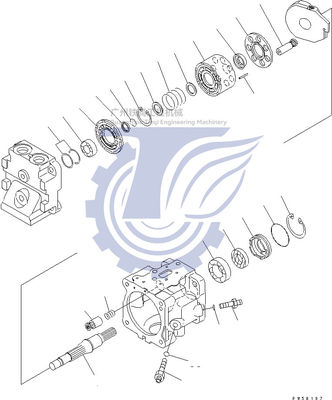 708-1T-00420 708-1T-00421 708-1T-01420 708-1T-04410 Für Komatsu D275-5D Hydraulic Fun Kolbenpumpe