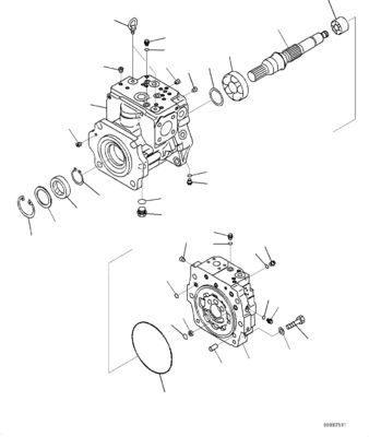 708-1g-00060 708-1g-01060 708-1g-04310 Für Komatsu Wa470-6 Wa480-6 Hydraulische Kolben-Hauptpumpe Ladepumpe Original
