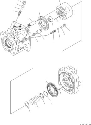 708-1W-00961 708-1W-01850 708-1W-00010 Für Komatsu WA450-6 WA470-6 WA480-6 Hydraulische Kolbenlenkpumpe