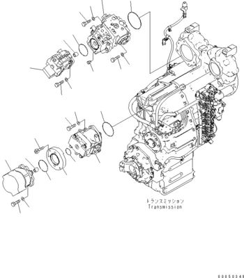 708-1W-00961 708-1W-01850 708-1W-00010 Für Komatsu WA450-6 WA470-6 WA480-6 Hydraulische Kolbenlenkpumpe