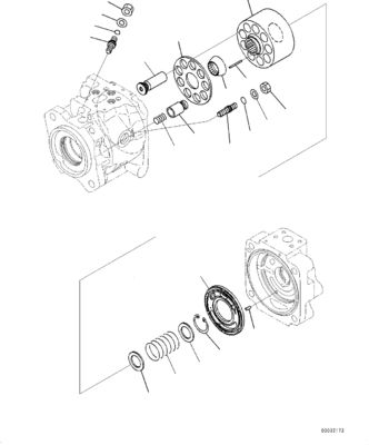 708-1W-00810 708-1W-00860 708-1W-00830 Für Komatsu WA380-6 WA430-6 Radladerpumpe Hydraulikölpumpe