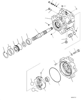 708-1U-00120 708-1U-00140 708-1U-00170 Für Komatsu WA380-6 WA430-6 Hydraulikpumpe Lenkpumpe