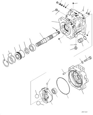 708-1U-00120 708-1U-00140 708-1U-00170 Für Komatsu WA380-6 WA430-6 Hydraulikpumpe Lenkpumpe