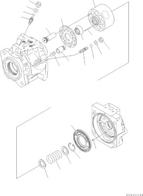 708-1S-00970 708-1S-01970 708-1S-04440 Für Komatsu WA380 WA430 WA450 WA470 WA480-6 Hydraulische FUN Pumpe Original