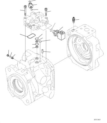 708-1W-00730 708-1W-00731 708-1W-00950 Für Komatsu WA500-6 Hydraulikpumpe Lenkung Pumpe Original