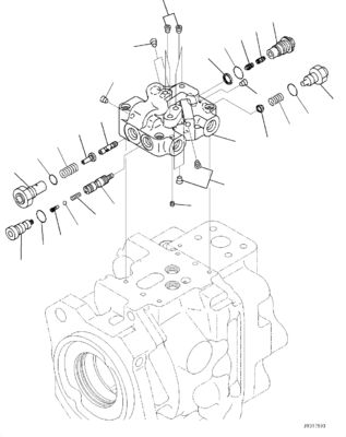 708-1W-00730 708-1W-00731 708-1W-00950 Für Komatsu WA500-6 Hydraulikpumpe Lenkung Pumpe Original
