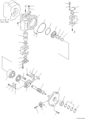 708-2L-00960 708-2L-00961 708-2L-05420 Für Komatsu WA700-3 Hydraulikpumpe LADER PUMPE Original Hochwertige