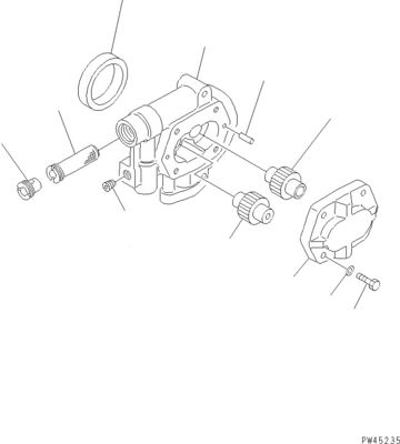 708-45-10204 708-4L-00910 708-45-11204 Für Komatsu WA700-3 WA800-3 Hydraulikpumpe Schalterpumpe Original