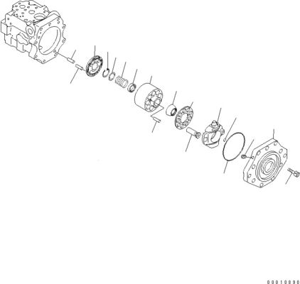 708-1W-00600 708-1S-00910 R7081S00910 R7081W00600 Für Komatsu D475A-5 Bulldozer hydraulische Lüfterpumpe Kolbenpumpe Original