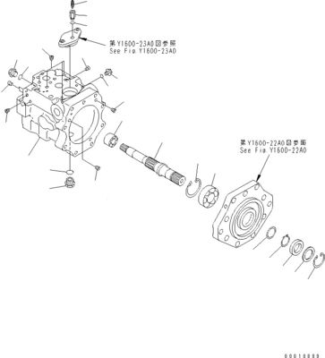 708-1W-00600 708-1S-00910 R7081S00910 R7081W00600 Für Komatsu D475A-5 Bulldozer hydraulische Lüfterpumpe Kolbenpumpe Original