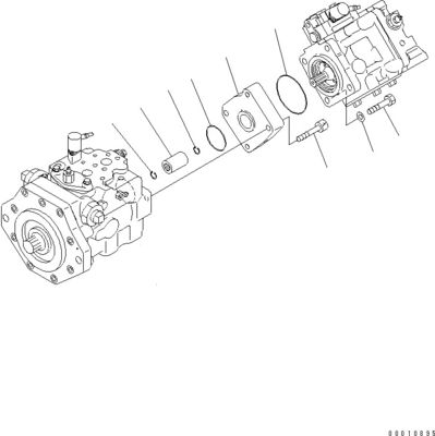 708-1W-00600 708-1S-00910 R7081S00910 R7081W00600 Für Komatsu D475A-5 Bulldozer hydraulische Lüfterpumpe Kolbenpumpe Original