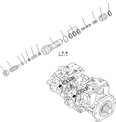 708-2G-00800 708-2G-00801 708-2G-01081 Für Komatsu-Ladegerät WA600-6 Hydraulikpumpe Kolbenpumpe Hauptpumpe Hohe Qualität