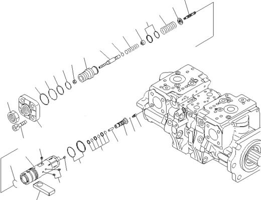 708-2G-00800 708-2G-00801 708-2G-01081 Für Komatsu-Ladegerät WA600-6 Hydraulikpumpe Kolbenpumpe Hauptpumpe Hohe Qualität