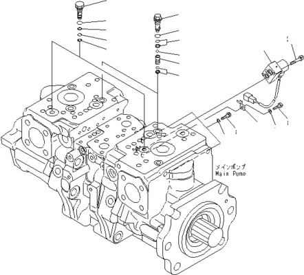 708-2G-00800 708-2G-00801 708-2G-01081 Für Komatsu-Ladegerät WA600-6 Hydraulikpumpe Kolbenpumpe Hauptpumpe Hohe Qualität