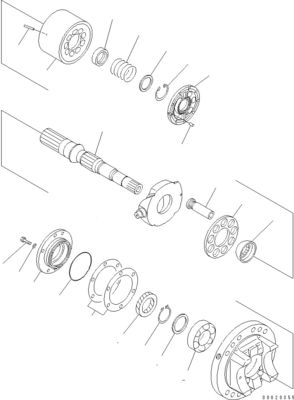 708-2L-00950 708-25-02044 708-2L-00951 708-2L-05420 Für Komatsu WA800-3 WA900-3 Hydraulische Laderpumpe Hauptspumpe