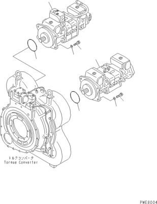 708-4L-00910 708-45-10204 708-4L-00911 Für Komatsu WA800-3 WA900-3 Hydraulische Schalterpumpe Hauptpumpe Hohe Qualität