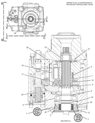 292-8767 10R7401 CA2928767 Für CAT LOADER 950H 962H IT62H PUMPE GP-PISTON hydraulische Hauptpumpe Nachschubmarkt Hohe Qualität