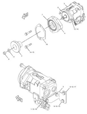 292-8767 10R7401 CA2928767 Für CAT LOADER 950H 962H IT62H PUMPE GP-PISTON hydraulische Hauptpumpe Nachschubmarkt Hohe Qualität
