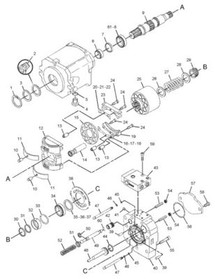 299-5790 20R3400 Für CAT Track D7R II D7R XR HPR135 PUMPE GP-PISTON IMPLEMENT Steuerung hydraulische Hauptpumpe