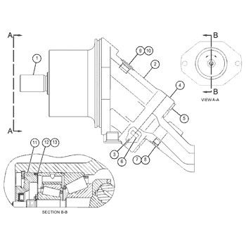 159-7162 0R4613 Für CAT Track D8R, D8R II Hydraulikmotor GP-Piston Nachrüstmarkt Original ROTATING GP-MOTOR