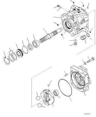 708-1W-00883 708-1W-00882 708-1W-00881 Für Komatsu WA430-6 Hydraulikpumpe Hauptpumpe Laderpumpe Nachmarkt Original