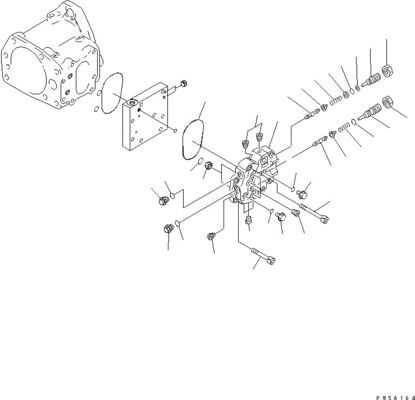 708-1L-00340 708-1L-01340 708-1L-04010 Für den Komatsu-Bulldozer D275A-5D Hydraulische Arbeitsgeräte Pumpe