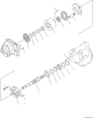 708-1L-00340 708-1L-01340 708-1L-04010 Für den Komatsu-Bulldozer D275A-5D Hydraulische Arbeitsgeräte Pumpe