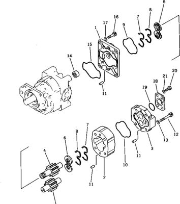 705-52-40100 705-52-40001 705-32-37740 Für Komatsu Bulldozer D375-5 Hydraulik Hauptpumpe