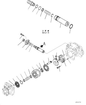 708-1H-00260 708-1H-01260 Für Komatsu Bulldozer D375A-6 D375A-6R Hydraulische Hauptpumpe
