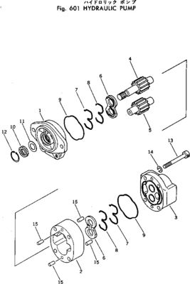 705-12-32110 Für Komatsu Bulldozer D37PX-21 D37EX-21 D31S-17 D31PX-21 Hydraulische Pumpe