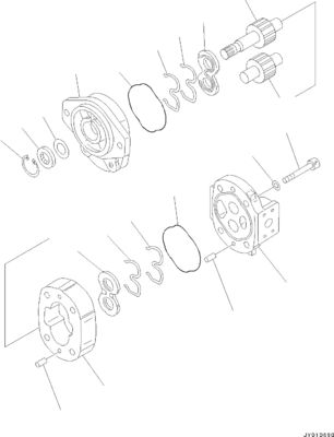705-17-02022 705-22-31220 Für Komatsu BulldozerD31EX-22 D31PX-22 D37EX-22 D37PX-22Hydraulische Pumpe