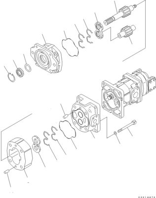 705-1441010 705-1441040 Für Komatsu Bulldozer D155AX-5 WA450 470-1 Hydraulikpumpe Kolbenpumpe Nachmarkt