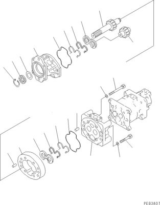 705-32-37430 705-32-27540 705-32-43210 Für Komatsu D375-3 Bulldozer Hydraulische Hauptpumpe