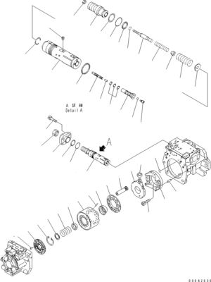 708-1H-00250 708-1H-00251 Für Komatsu Bulldozer D155AX-6 D155AX-6A Hydraulische Hauptpumpe