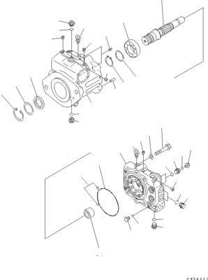 708-1H-00021 708-1H-01021 708-1H-04111 Für Komatsu Bulldozer D275AX-5 Hydraulik Hauptpumpe