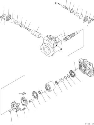 708-1H-00021 708-1H-01021 708-1H-04111 Für Komatsu Bulldozer D275AX-5 Hydraulik Hauptpumpe