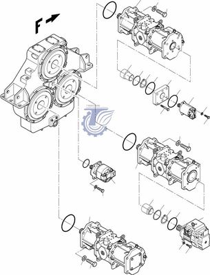 95177940 89652440 Für die Komatsu Bagger PC4000-6 Hydraulikventilatormotor