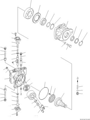 706-7H-01101 706-7H-12310 706-7H-01100 Für Komatsu-Bulldozer D155AX-6 D155AX-7 Hydraulikmotor HST PUMPE Nachmarkt