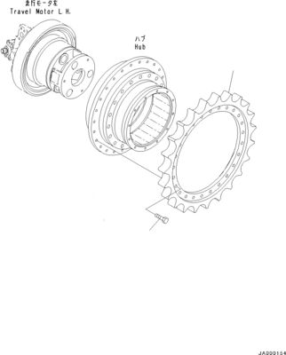 706-86-01591 706-86-01601 Baggerfahrmotor für Komatsu D31EX-21 D37PX-21 D39EX-21 Bulldozer