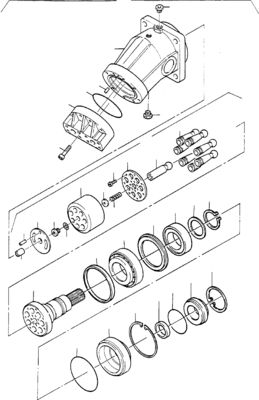 65489140 Für Komatsu Bagger PC3000-6 4000-6 7000-6 8000-6 Hydraulischer Reisemotor Antriebsmotor
