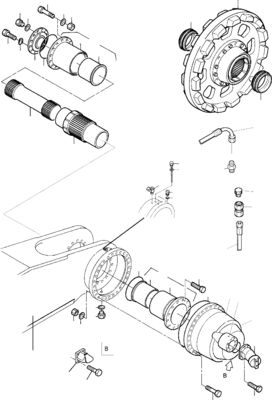 65489140 Für Komatsu Bagger PC3000-6 4000-6 7000-6 8000-6 Hydraulischer Reisemotor Antriebsmotor