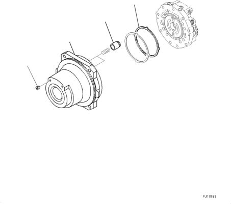 21N-60-34100 21N6034100 Für Komatsu PC1250-8 1250SP-8 Bagger Hydraulischer Antrieb Motor Nachmarkt